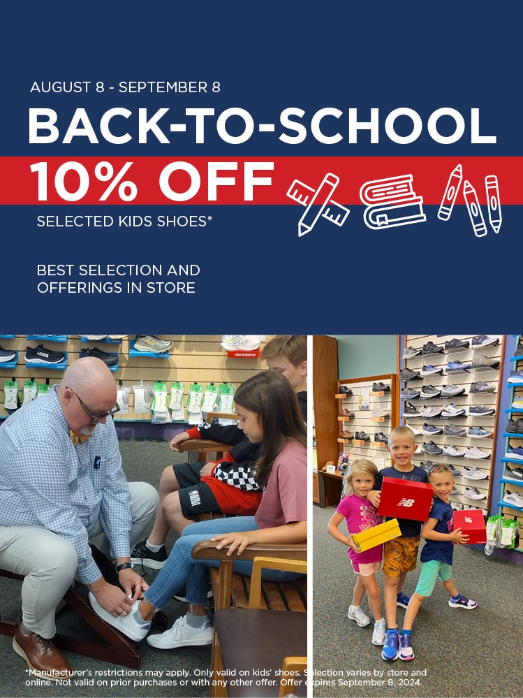 Shop the Back to School Sale at Stan's and get 10% off selected styles of kids shoes!