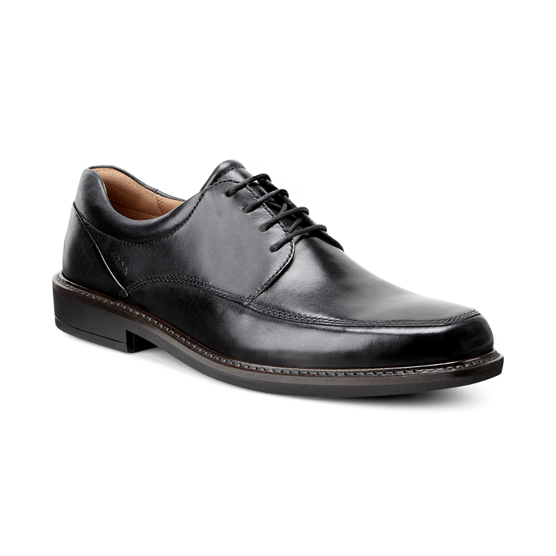 Men's ECCO Holton Apron Toe Tie - Black | Stan's Fit For Your Feet