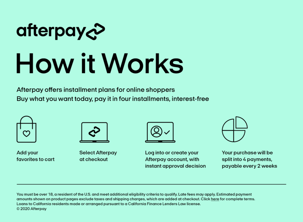 Pay With Afterpay - Stan's Fit For Your 