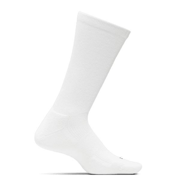Feetures Therapeutic Cushioned Crew White-min