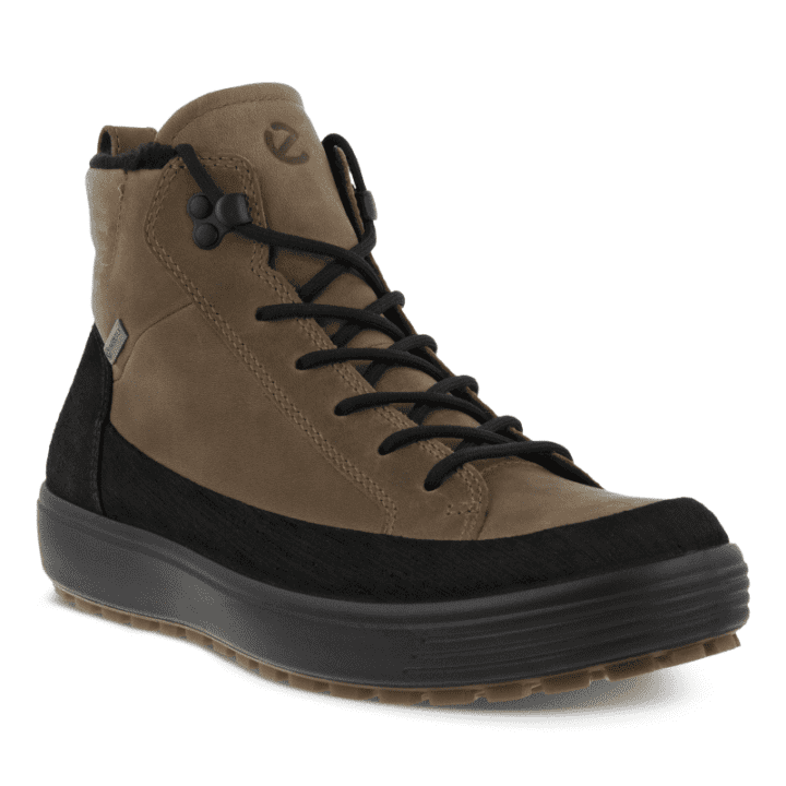 Men's ECCO Soft 7 Tred Hi Cut Winter Boot - Black|Navajo Brown | Stan's ...