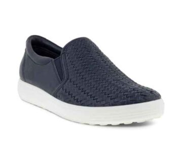 Women's ECCO Soft 7 Woven Slip II - Night Sky | Stan's Fit For Your Feet