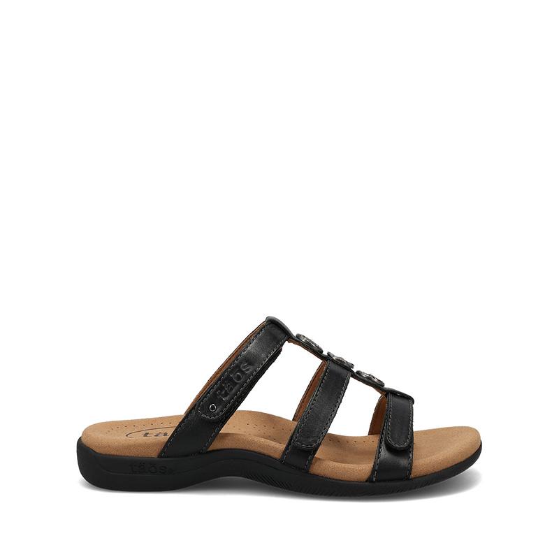 Women's Taos Prize 4 Slide Sandal - Black | Stan's Fit For Your Feet