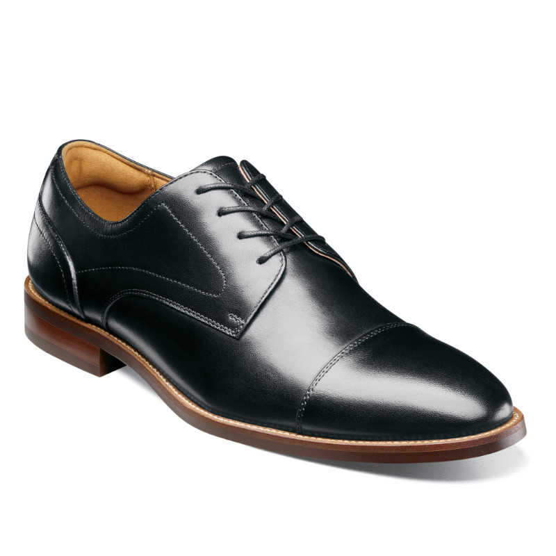 Men's Florsheim Rucci Cap Toe Oxford - Black | Stan's Fit For Your Feet