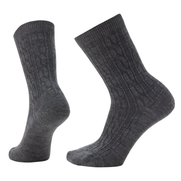 smartwool everyday cable crew med gray