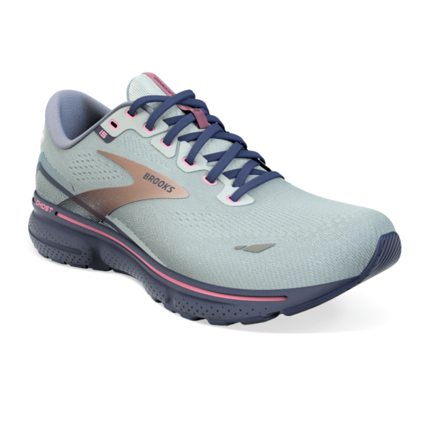 Women's Brooks Ghost 15 - Spa Blue/Neo Pink/Copper | Stan's Fit For ...