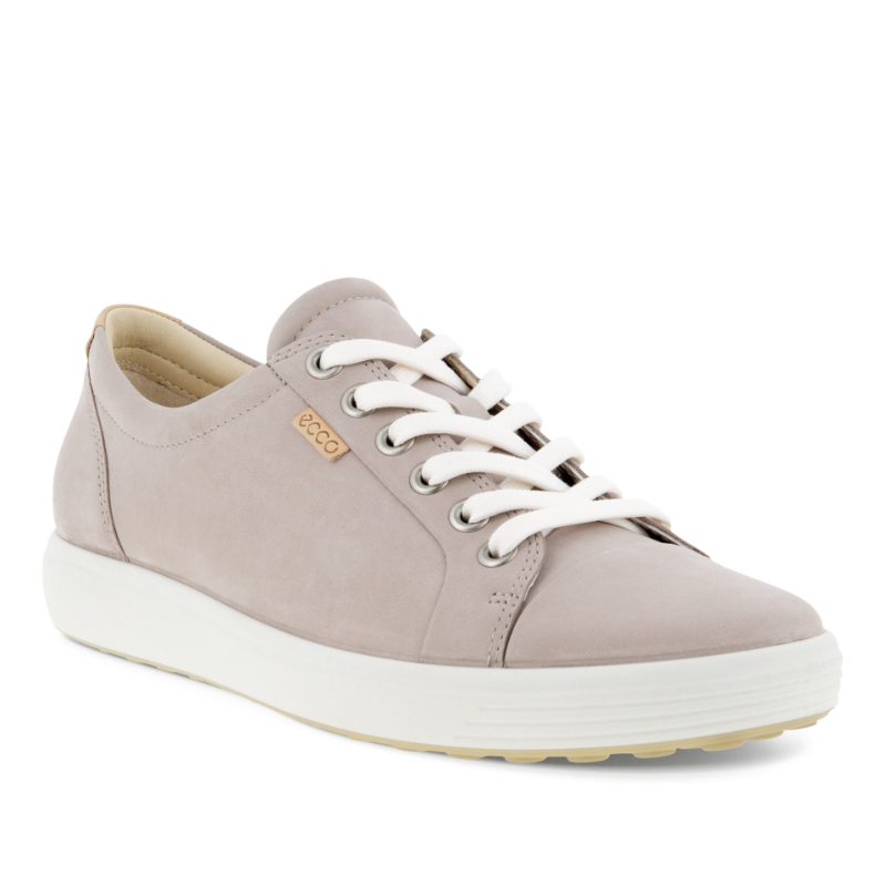 Women's Ecco Soft 7 Sneaker - Grey Rose Nubuck | Stan's Fit For Your Feet