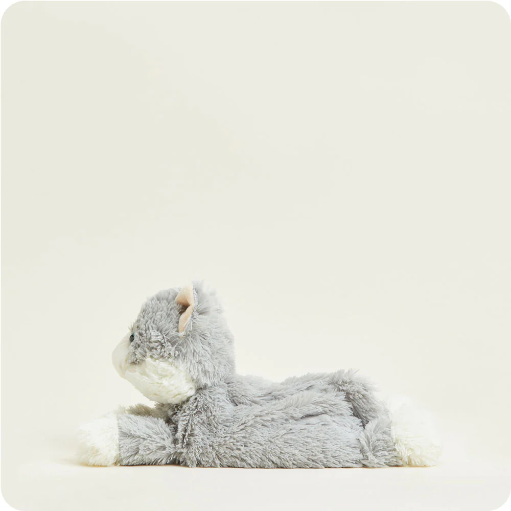 Warmies Plush Laying Down Cat - Grey