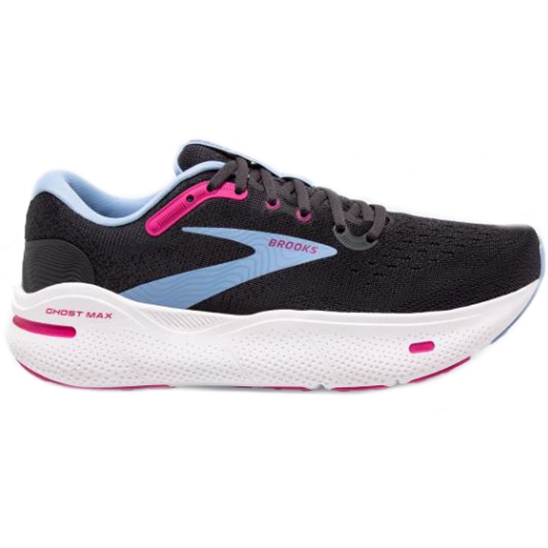 Womens Brooks Ghost Max - Ebony Open AirLilac Rose