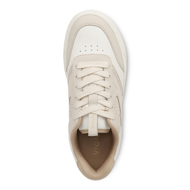 Women’s Vionic Karmelle Sneaker – Cream/White