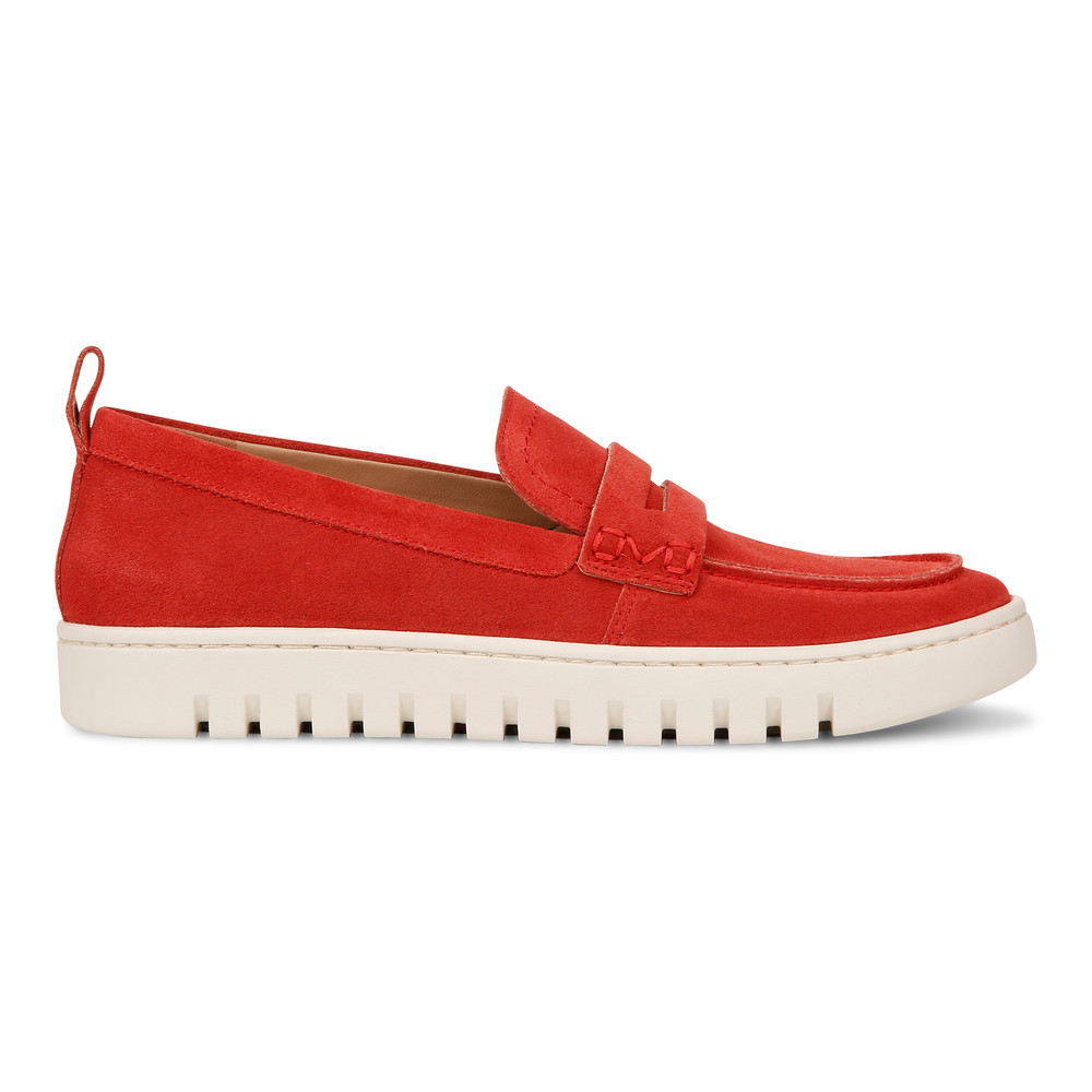 Women’s Vionic Uptown Loafer – Red Suede